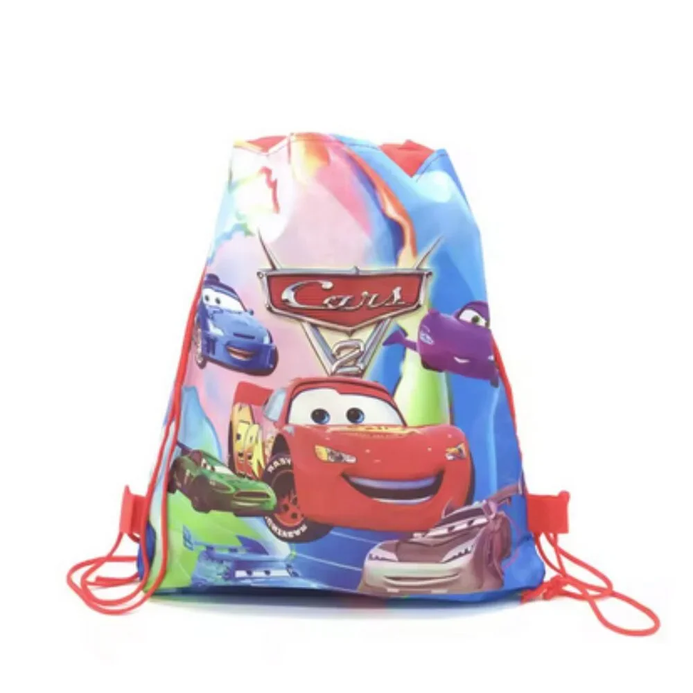 Disney Pixar Cars 2 Lightning McQueen Drawstring Tote Bags Party Favors 12 Pcs